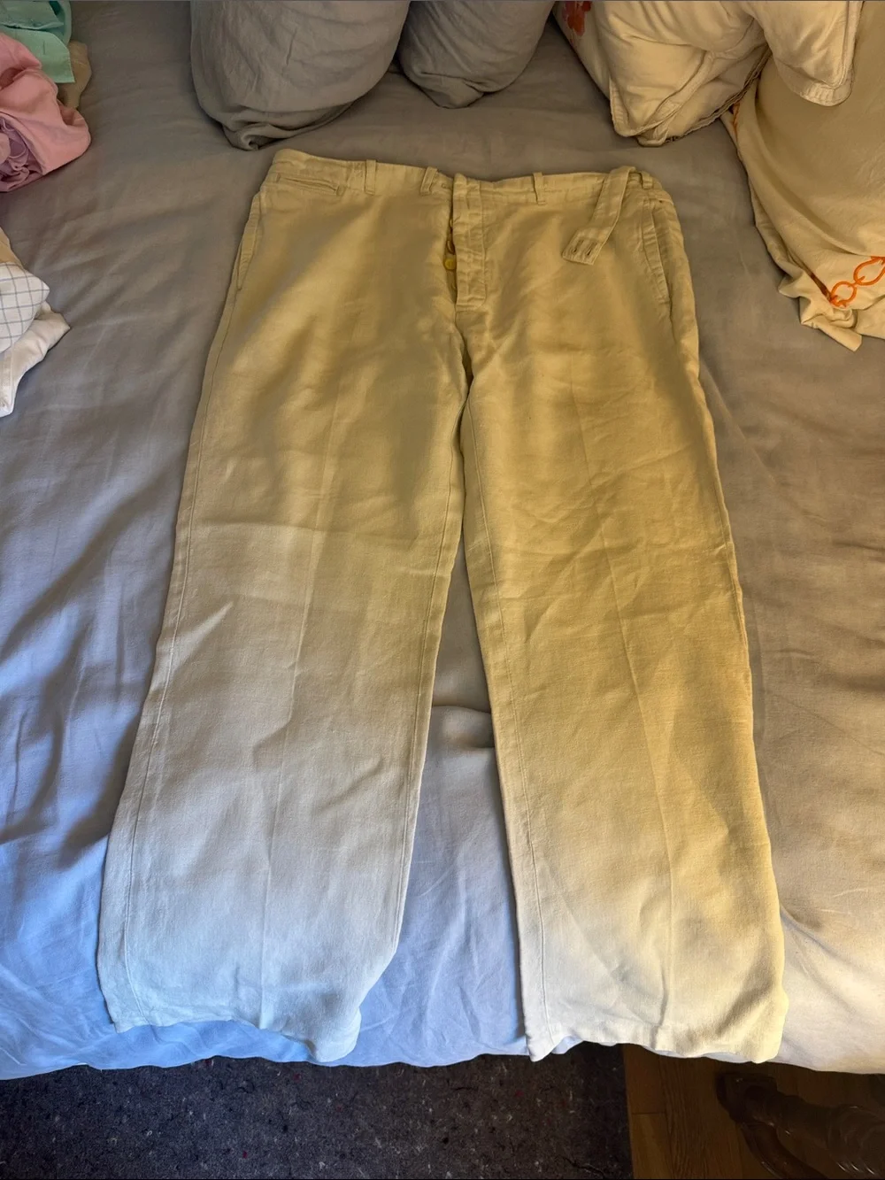 Men's Polo Ralph Lauren Pleated Linen Suit Trouser